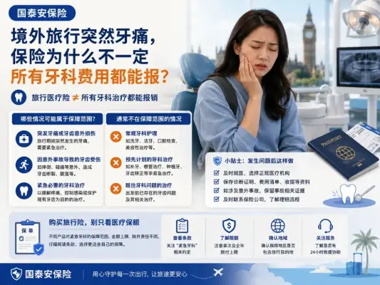 境外旅行突然牙痛，旅行医疗险为什么不一定所有牙科费用都能报？