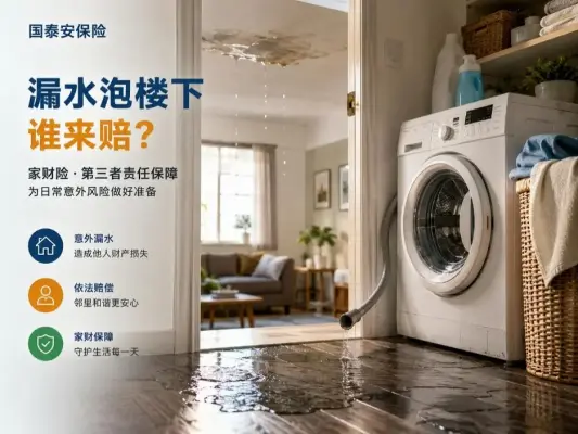 洗衣机漏水泡坏楼下天花板，邻居索赔8000元：家财险能不能管？